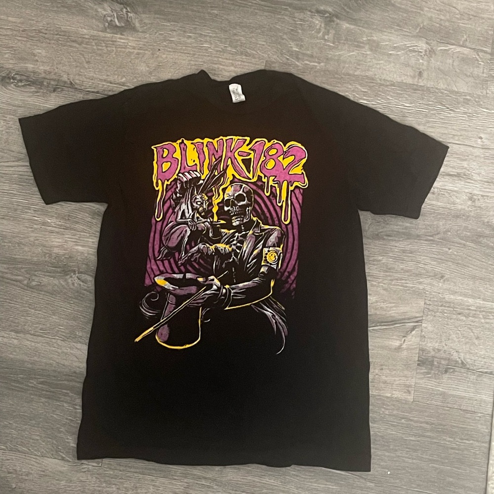 Blink-182 Skeleton Magician Rabbit Shirt 2012 Tour All American Rejects Shirt M